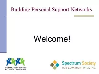 Building Personal Support Networks
