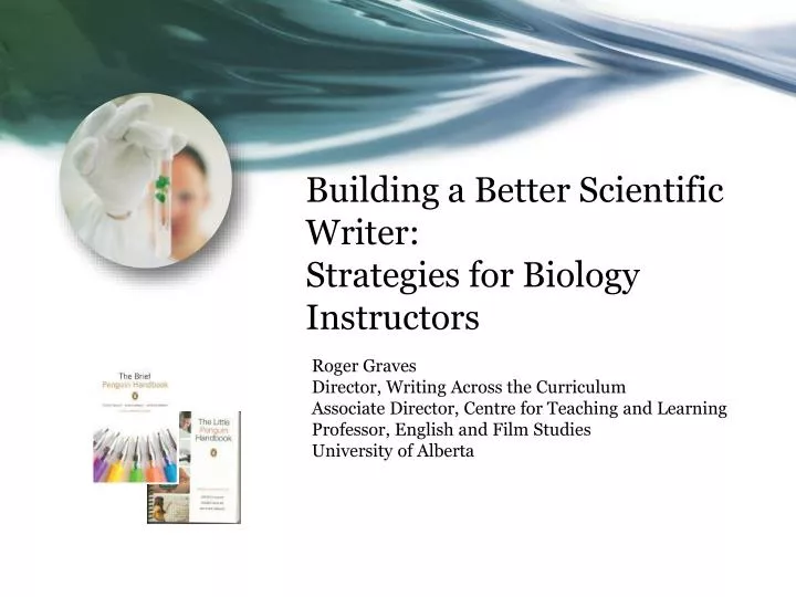building a better scientific writer strategies for biology instructors