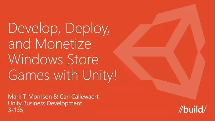 develop deploy and monetize windows store games with unity