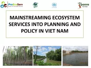 MAINSTREAMING ECOSYSTEM SERVICES INTO PLANNING AND POLICY IN VIET NAM