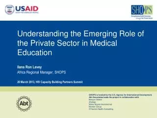 Understanding the Emerging Role of the Private Sector in Medical Education