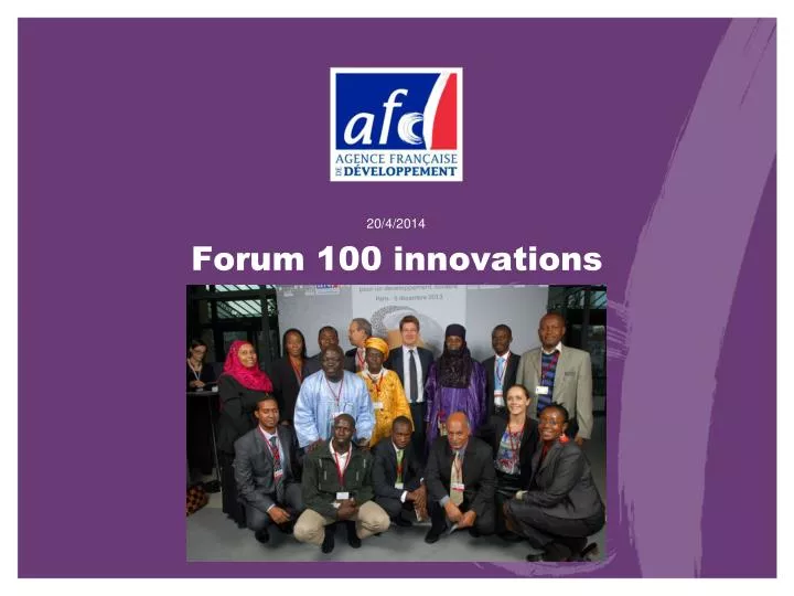 forum 100 innovations