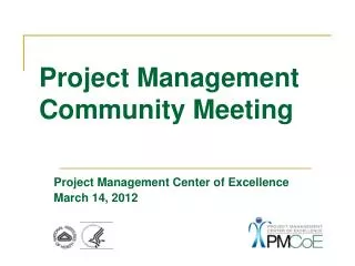 Project Management Community Meeting