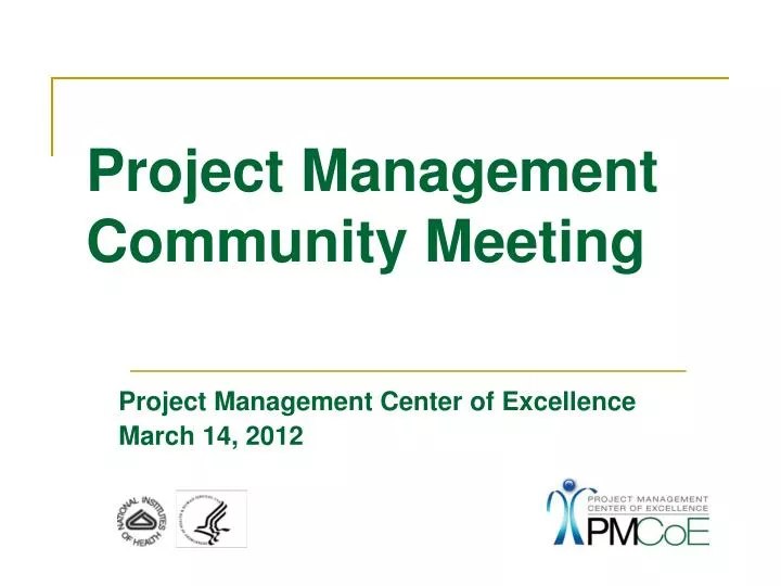 project management community meeting