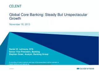 Global Core Banking: Steady But Unspectacular Growth
