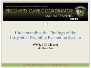 Understanding the Findings of the Integrated Disability Evaluation System