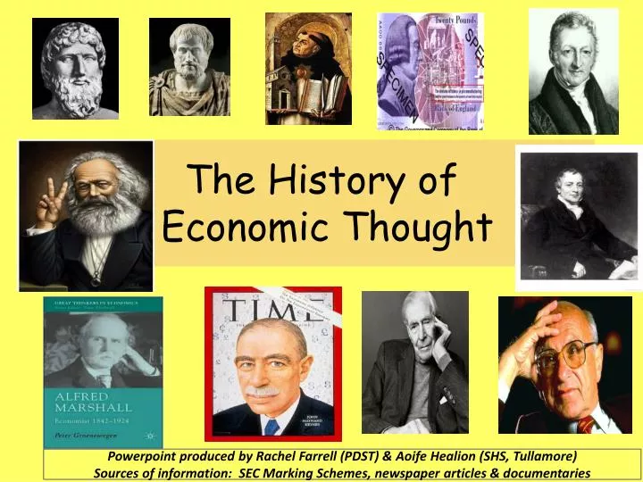 the history of economic thought