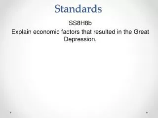 ss8h8b explain economic factors that resulted in the great depression