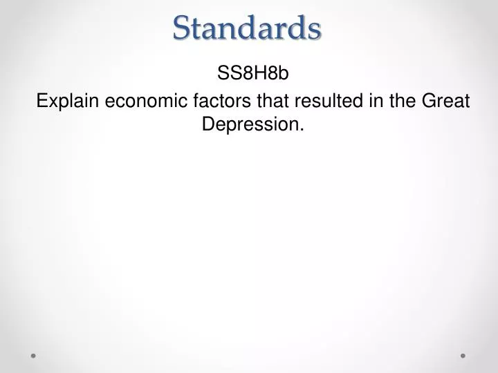 ss8h8b explain economic factors that resulted in the great depression