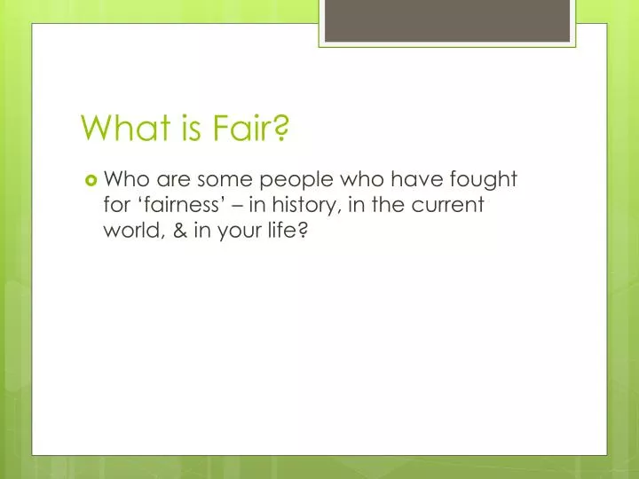 what is fair