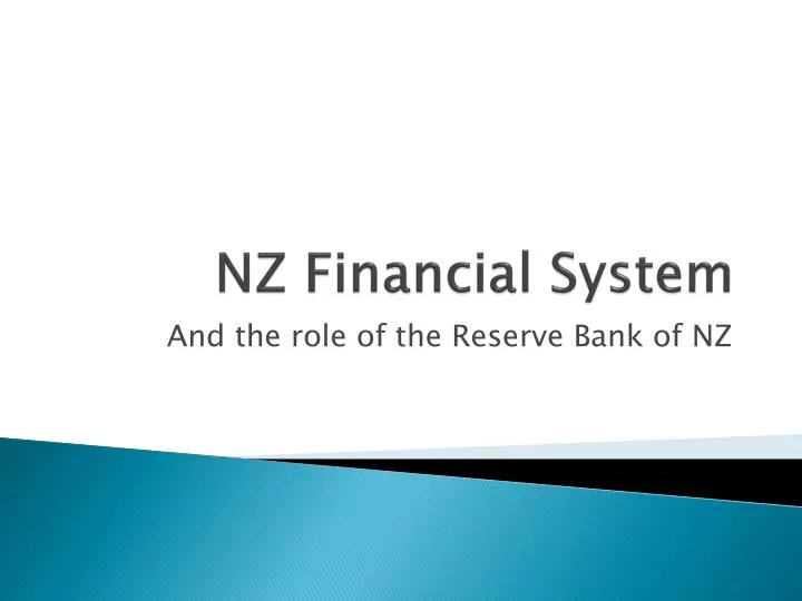 nz financial system