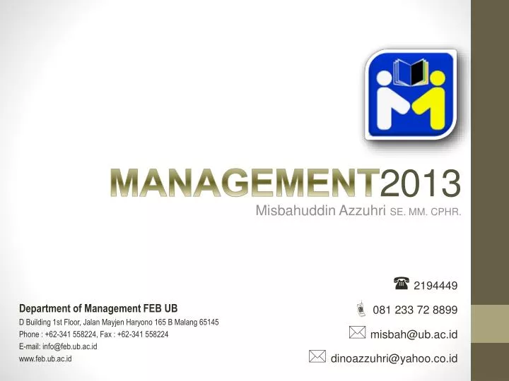 management 2013