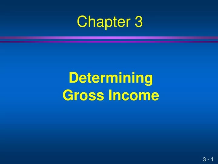 determining gross income