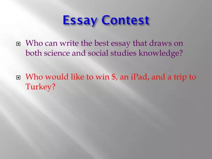 essay contest