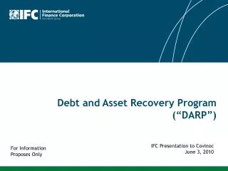 Debt and Asset Recovery Program (“DARP”)
