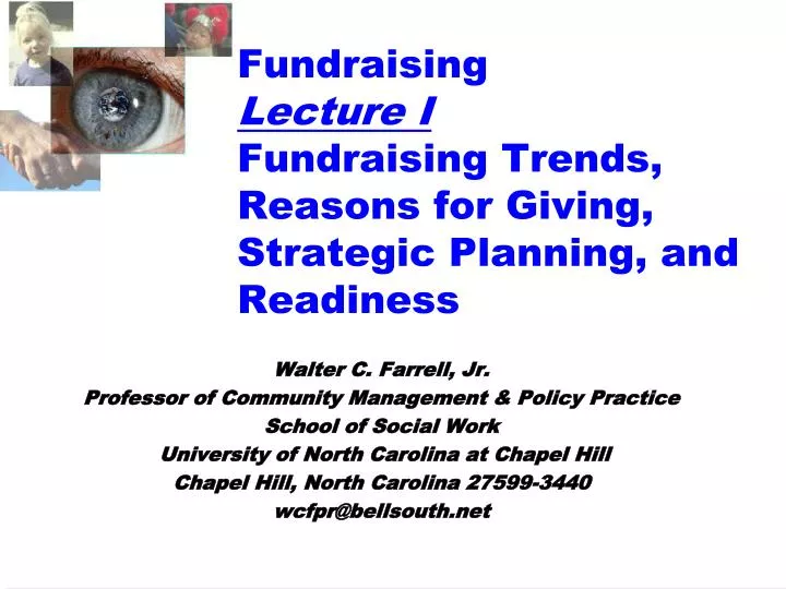 fundraising lecture i fundraising trends reasons for giving strategic planning and readiness