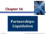 Partnerships: Liquidation - slide 1