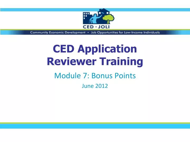 ced application reviewer training