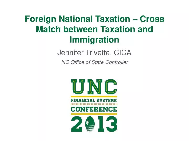 foreign national taxation cross match between taxation and immigration