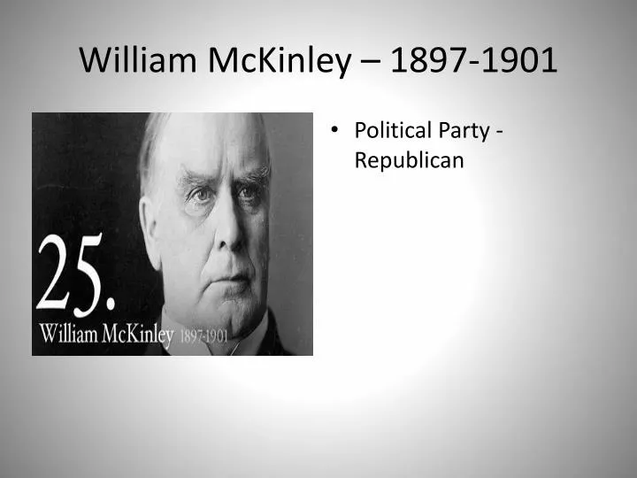 william mckinley 1897 1901