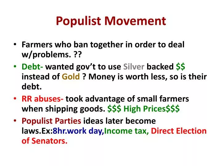 populist movement