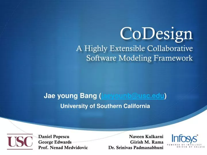 codesign a highly extensible collaborative software modeling framework