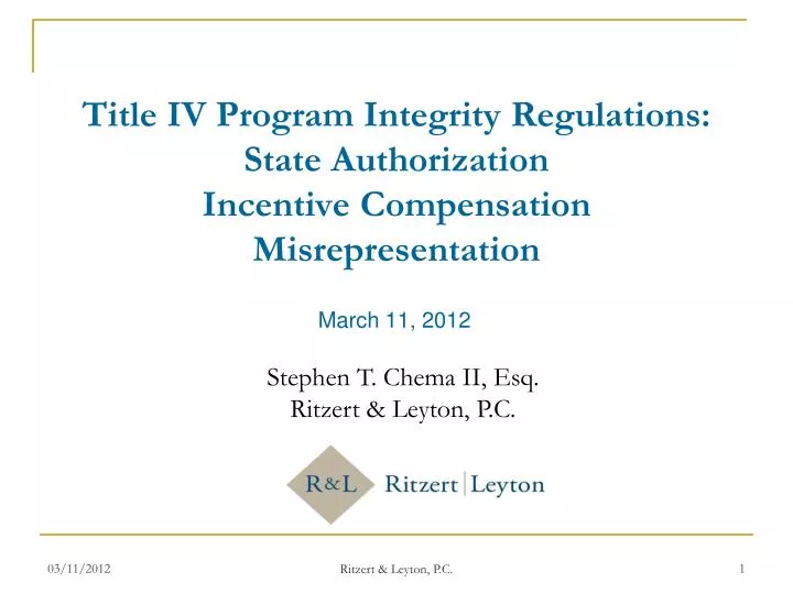 title iv program integrity regulations state authorization incentive compensation misrepresentation