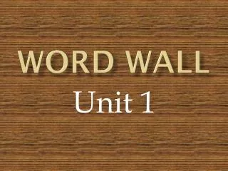 Word Wall