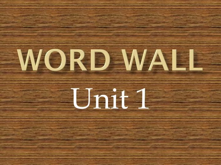 word wall