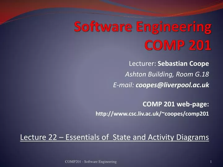 software engineering comp 201