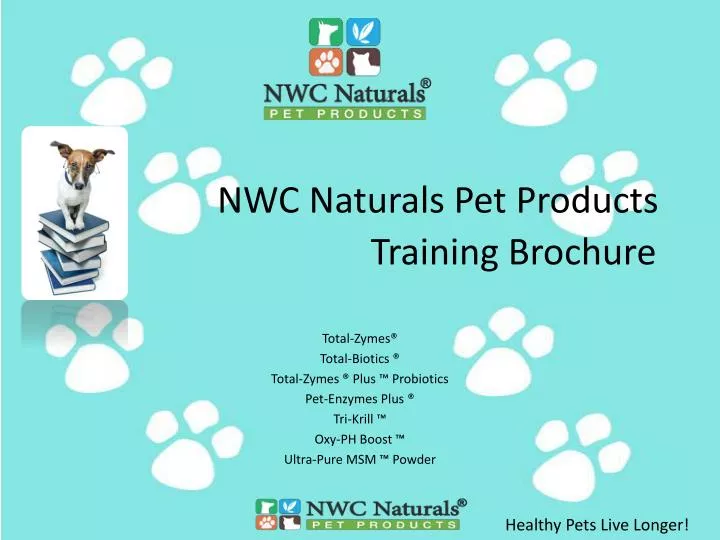 nwc naturals pet products training brochure