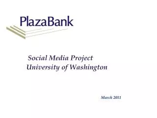 Social Media Project University of Washington
