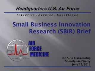 Small Business Innovation Research (SBIR) Brief