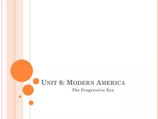 Unit 6: Modern America