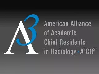 2013 A 3 CR 2 Annual Chief Resident Survey