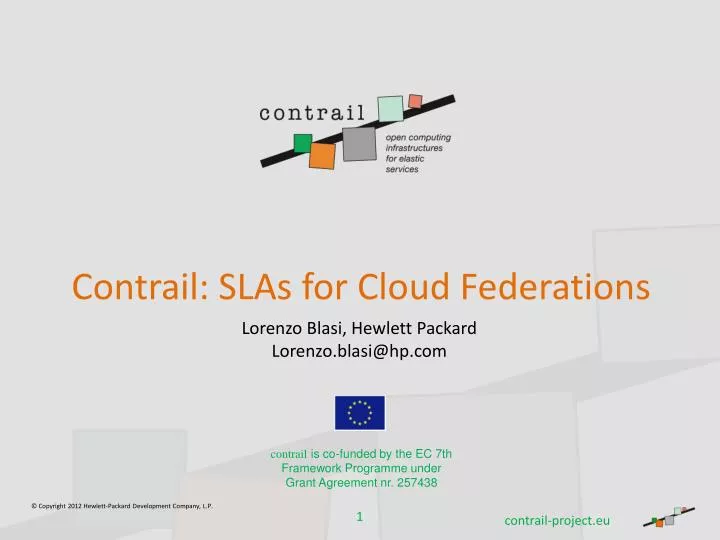 contrail slas for cloud federations