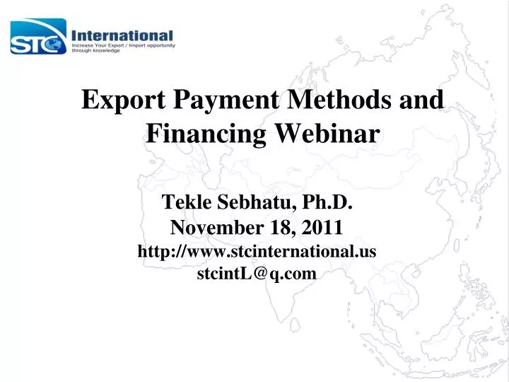 export payment methods and financing webinar