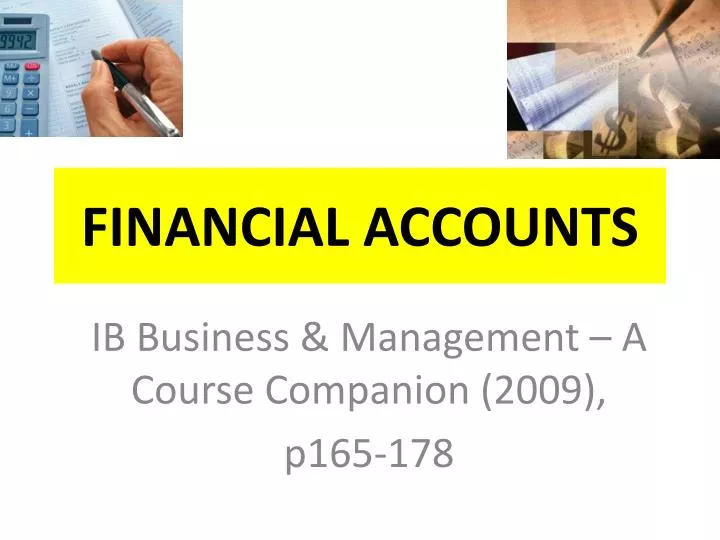 financial accounts