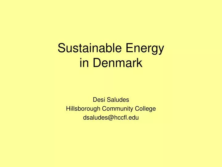 sustainable energy in denmark