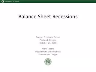 Balance Sheet Recessions