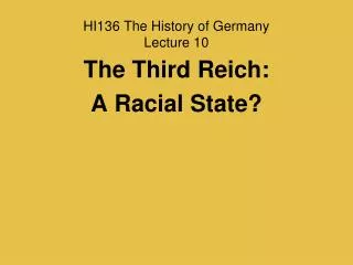 HI136 The History of Germany Lecture 10