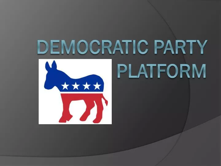 democratic party platform