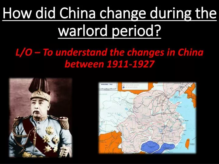 how did china change during the warlord period