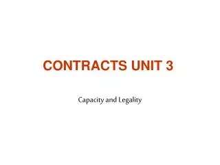 CONTRACTS UNIT 3