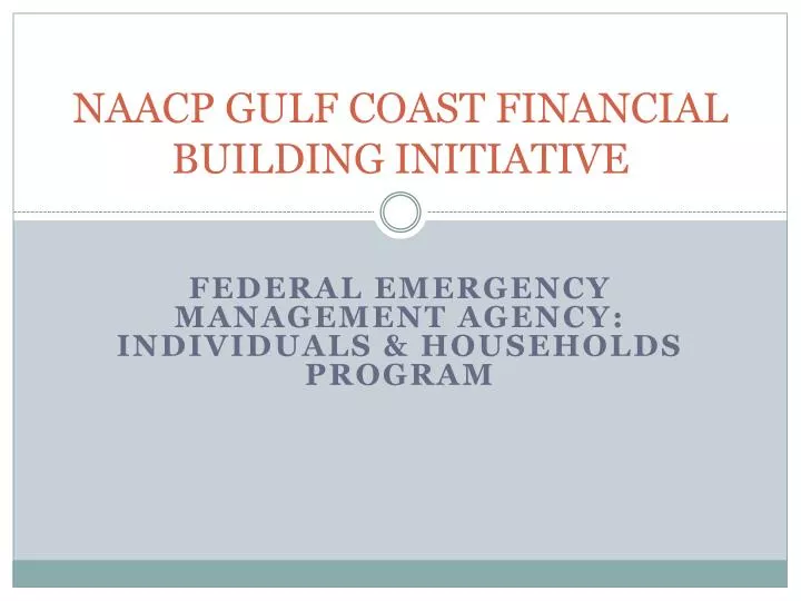 naacp gulf coast financial building initiative