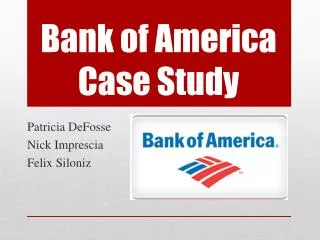 Bank of America Case Study