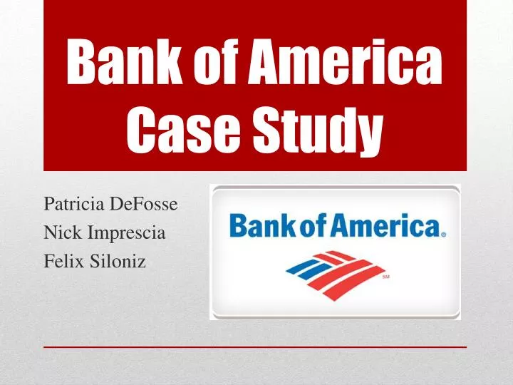 bank of america case study