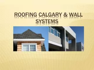 Roofing Calgary &amp; wall systems