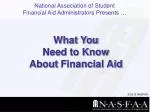 Understanding Financial Aid: Key Topics & Tips - slide 1