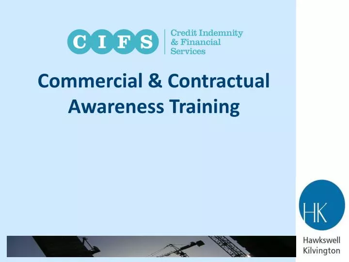 commercial contractual awareness training